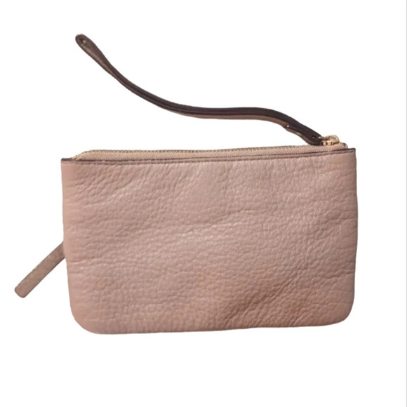 Kate Spade Cobble Hill Wristlet Taupe Pebbled Leather - Picture 2 of 8